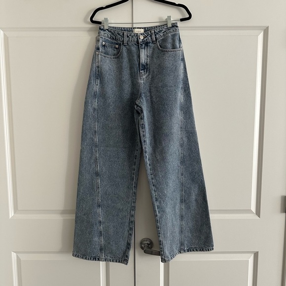 Dissh Carson Mid Blue Wide Leg Jean - Picture 3 of 5